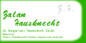 zalan hausknecht business card